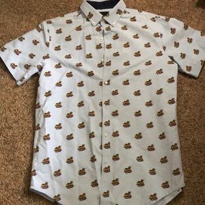 Zara short sleeve buttoned down shirt